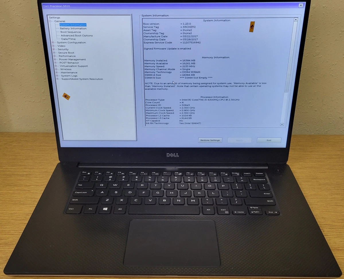 Dell Precision 5510 Workstation PC Laptops & Netbooks for Sale