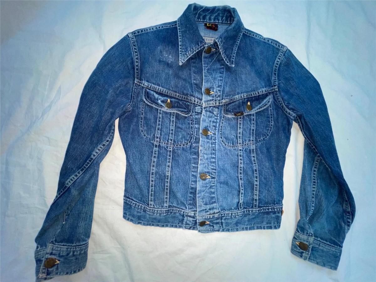 VTG 50s Y 16 MENS S LEE 131-JY SANFORIZED TRUCKER COWBOY DENIM