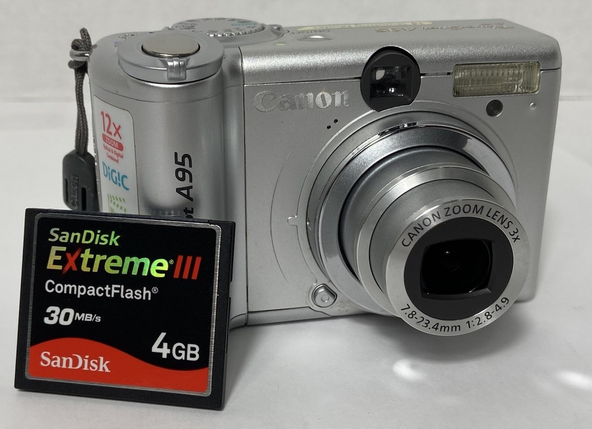 as Is Canon PowerShot A95 5mp Digital Camera W 3x Zoom for sale