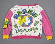 90s RARE Barbie Cheerleader Cardigan Sweatshirt Size - S