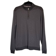 Ted Baker Men's Sweater Size Small Navy 1/4 Zip Caravan Long Sleeve Pullover