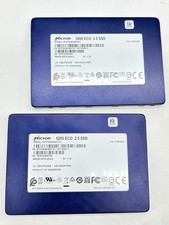 Micron Lot of 2 5200 ECO 960GB 2.5in SATA SSD MTFDDAK960TDC — (69% Health)