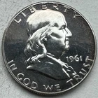 1961 Proof Franklin Half Dollar 90% Silver-INV#8415