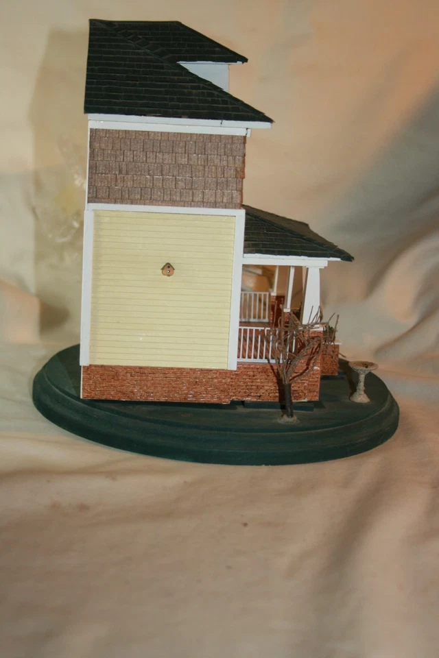 Artist Debbie Young Completed 1/4 Scale 4 Square Dollhouse Wired Fixer Upper - Image 4 of 4