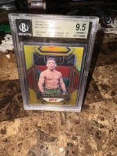 Dricus Du Plessis 2022 Select UFC Gold Prizm 7/10 Mezzanine #317 RC BGS 9.5 Rare