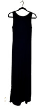 VTG Chelsea Nites Black SPARKLE Evening Gown Dress Sz 12P Sleeveless Y2K Formal