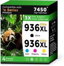 936 936XL Ink Cartridges Combo Pack Replacement for HP 936e 936 XL Ink Cartridge