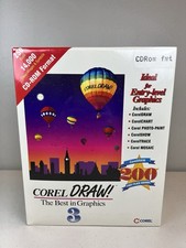 Corel Draw 3 Vintage Big Box Version Brand New Sealed