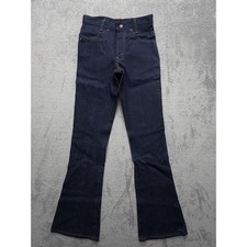 Vintage Levis Bell Bottom Jeans Mens 27x32 Blue Denim Lot 746-0217 70s