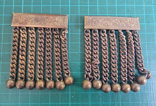 2 x Gold Coloured Metal Tassles for Provincial Officer's Apron (530)