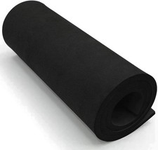 Black High Density Cosplay EVA Foam, 10mm Sheet for Costumes, Crafts, 14 x 39 In