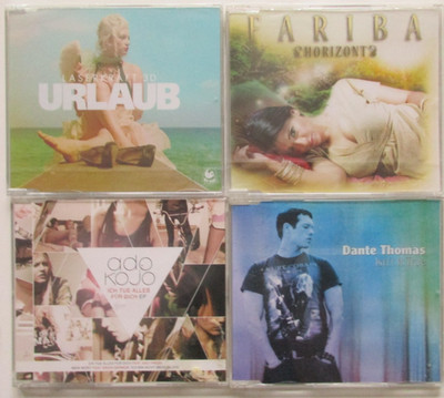 4 CDs NEU - 1.URLAUB-Laserkraft 3D/2.FARIBA-Horizont/3. ado Kojo - Ich Tu