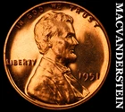 1951 Lincoln Wheat Cent - Choice Gem Proof  Lustrous  No Reserve  #K2628