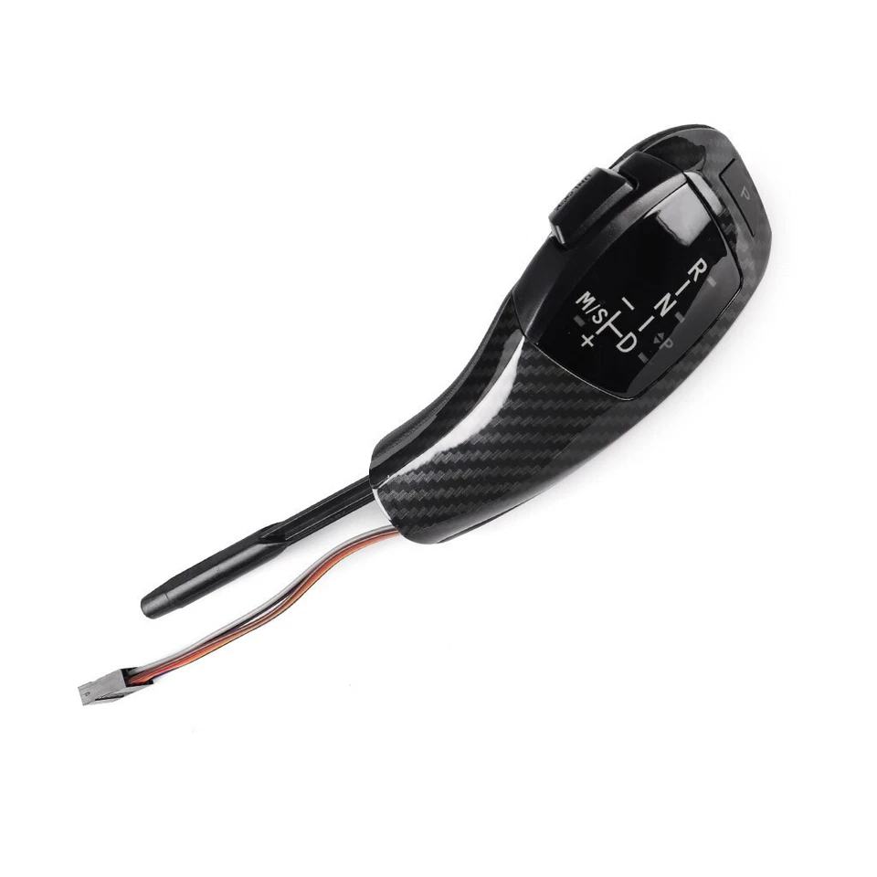 Piezas de palanca de cambios automática de fibra de carbono aptas para BMW 525i 530i 2003-2007 Foto 3 de 4