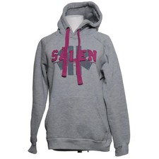 Ski Industries, Kapuzenpullover, Größe: M, Grau/Pink, Baumwolle/Polyester #TbT