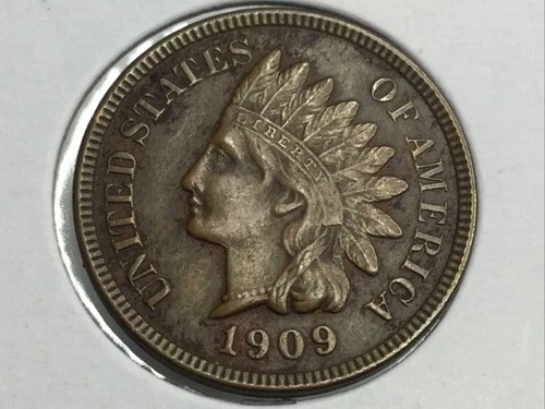1909 Indian Cent in extremely fine/almost uncirculated better grade
