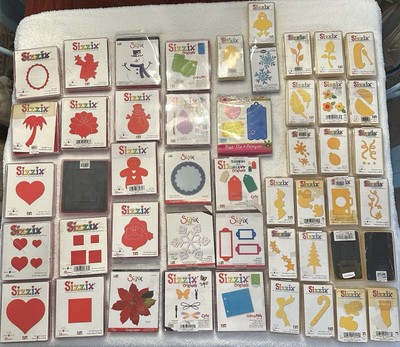SIZZIX DIES LOT OF 73 Assorted See Description and Images.