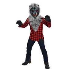 Hungry Aullador Hombre Lobo Animal Lobo Disfraz Elegante Halloween Niño 4-6 Pequeño