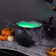 Evergreen Garden Cauldron Witch Pot Candy Holder Bowl Bucket for Trick-or-Tre...