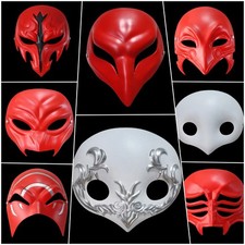 Final Fantasy XIV Ancient Emet-Selch Red Full/Half Face Mask Halloween Cos Props