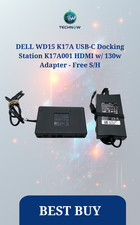 DELL WD15 K17A USB-C Docking Station K17A001 HDMI w/ 130w Adapter - Free S/H