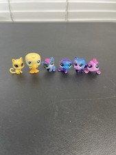 LPS Lot Of 6 Acrtos Bear, Duck, Mini Cat, Manati, Starry Pomeran, Angler Fish