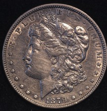 USA Morgan Dollar 1879 Philadelphia .900 Silver Genuine (T109)