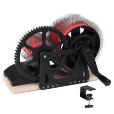 Drum Carding Machine DIY Hand-Cranked Wool Combing Machine Wool Felt-Making Tool