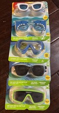 NEW SPEEDO KIDS GOGGLES LOT OF 5- Ages 3-6 Shark/White/Black/Green/Blue