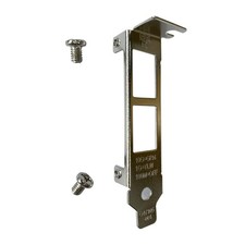 Low profile short bracket for network card with screws