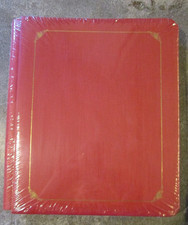 Creative Memories RED 8x10 Album w/gold foil, NEW Sealed, w/15 white pages