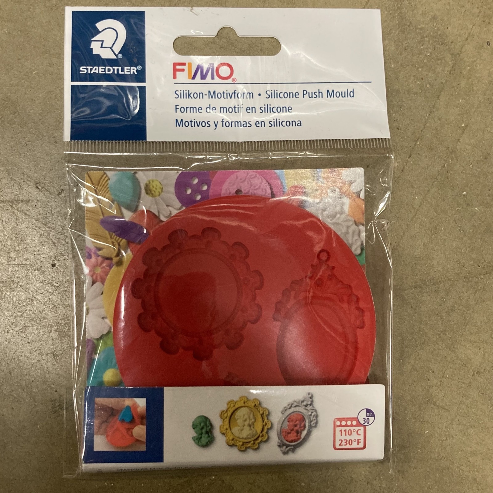 Clay Push Mould by FIMO camee Arts & Crafts Hobby