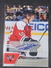 22-23 Upper Deck CHL Luke Woodworth Autographed 🚨🚨🚨 Drummondville Voltigeurs 