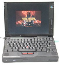 Vintage IBM ThinkPad 760E Laptop 150MHz CPU 2.1GB HDD 48MB RAM w/Power Adapter