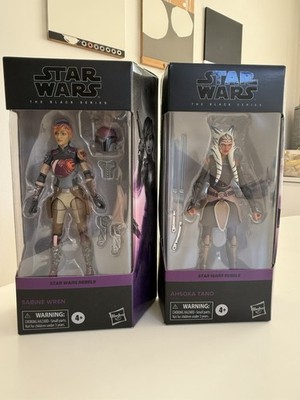 Star Wars Black Series Rebels Sabine & Ashoka 6'' Inch Lot NEW!