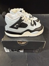 Toddler's Jordan 4 Retro Pure Platinum/Metallic Gold (FZ8584 070) Size 9C NWB