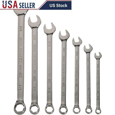 7-Piece SAE Wrench Set Tight Torque Technology Increased Leverage Rust Resistant