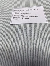 Item 491. Poly Cotton Pin Cord Fabric