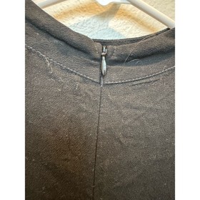 Clair De Lune Long Ruffle Sleeve Lace Front High Neck Romper Black Goth Witchy S