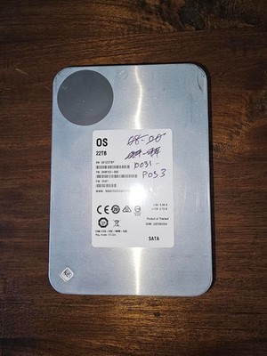 22TB 7.2K RPM SATA  X22 ST22000NM001E 3HM103-899 OS RECERTIFIED QV1ZQTBY