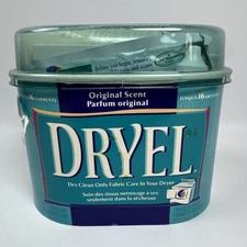 DRYEL AT HOME DRY CLEANER  STARTER KIT~Original NEW 2001 Vintage 16 Garments