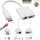 USB Type C to 3.5mm AUX Audio Jack Headphone Adapter Charging Splitter iPhone 15