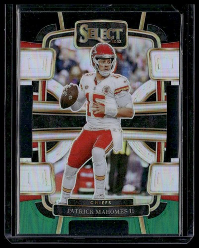 Select Concourse Level Die Cut Green/Black Prizm #49 Patrick Mahomes II