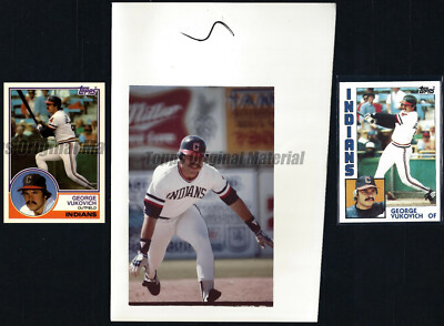 George Vukovich Indians 1983 Topps Traded Original Extra Photo 5x8 Vault PICK