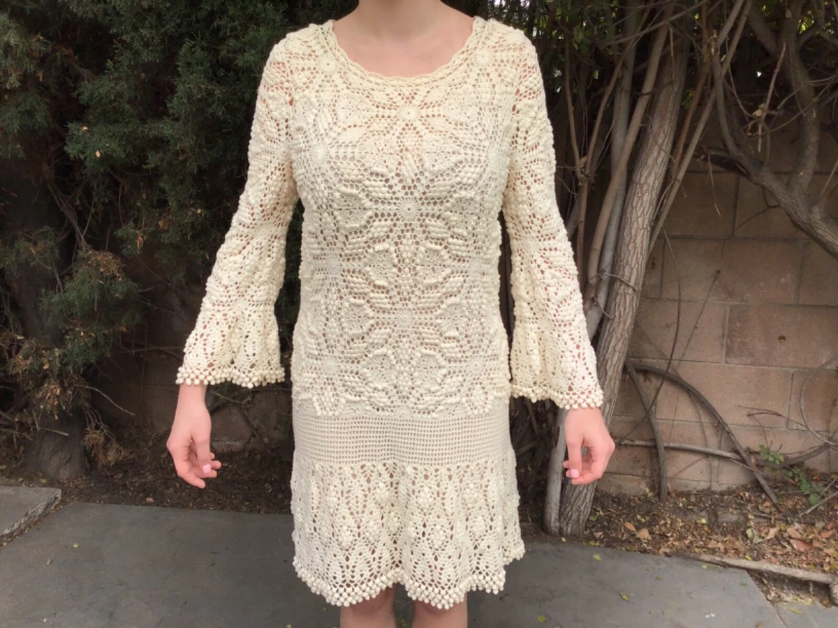 Crochet clearance dress ebay
