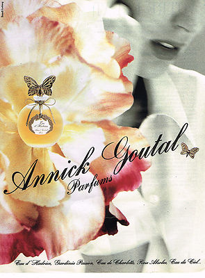 REKLAME WERBUNG 045 1991 ANNICK GOUTAL Damenparfüm EAU D'ADRIEN