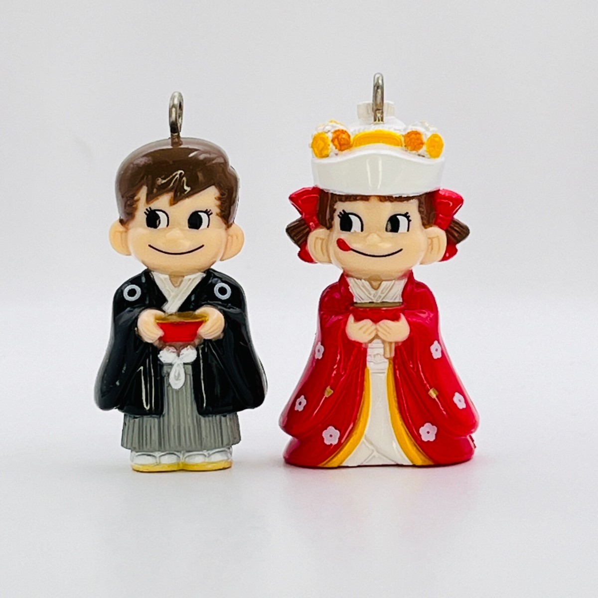 Japanese Wedding Peko Chan Poko Special Set Keychain Mascot Figure