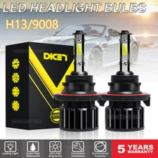 2x H13 9008 LED Headlight Bulbs High Low Beam Kits for Kia Soul 2014-2019