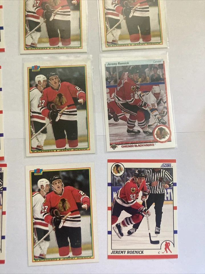 9 X JEREMY ROENICK 1990-91 Upper Deck++ Rookie Card See Photos - Image 4 of 4