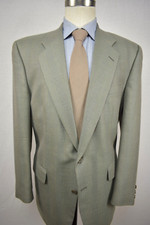1976-1994 Landon's Green/Blue Plaid Wool Two Button Sport Coat Size: 42L